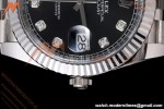 Rolex - Datejust 126334 41mm Jub Flt 904L SS/SS Blk/Dia VF DD3235