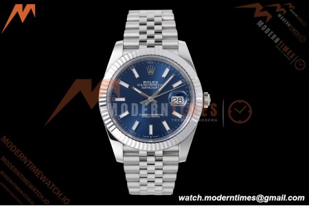 Rolex - Datejust 126334 41mm Jub Flt 904L SS/SS Blue/Stk VF DD3235