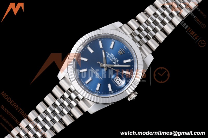 Rolex - Datejust 126334 41mm Jub Flt 904L SS/SS Blue/Stk VF DD3235