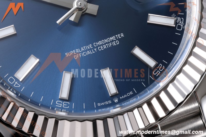 Rolex - Datejust 126334 41mm Jub Flt 904L SS/SS Blue/Stk VF DD3235