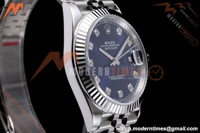 Rolex - Datejust 126334 41mm Jub Flt 904L SS/SS Blue/Dia VF DD3235