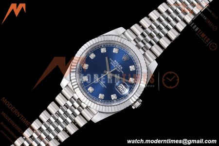 Rolex - Datejust 126334 41mm Jub Flt 904L SS/SS Blue/Dia VF DD3235