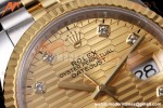 Rolex - Datejust 126233 36mm Jub Flt 904L YG/SS G-Wave/Dia QF SH3235