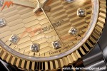 Rolex - Datejust 126233 36mm Jub Flt 904L YG/SS G-Wave/Dia QF SH3235