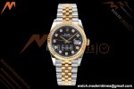 Rolex - Datejust 126233 36mm Jub Flt 904L YG/SS Blk/Dia QF SH3235