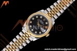 Rolex - Datejust 126233 36mm Jub Flt 904L YG/SS Blk/Dia QF SH3235