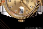 Rolex - Datejust 126233 36mm Jub Flt 904L YG/SS Gold/Dia QF SH3235