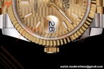Rolex - Datejust 126233 36mm Jub Flt 904L YG/SS G-Wave/Stk QF SH3235