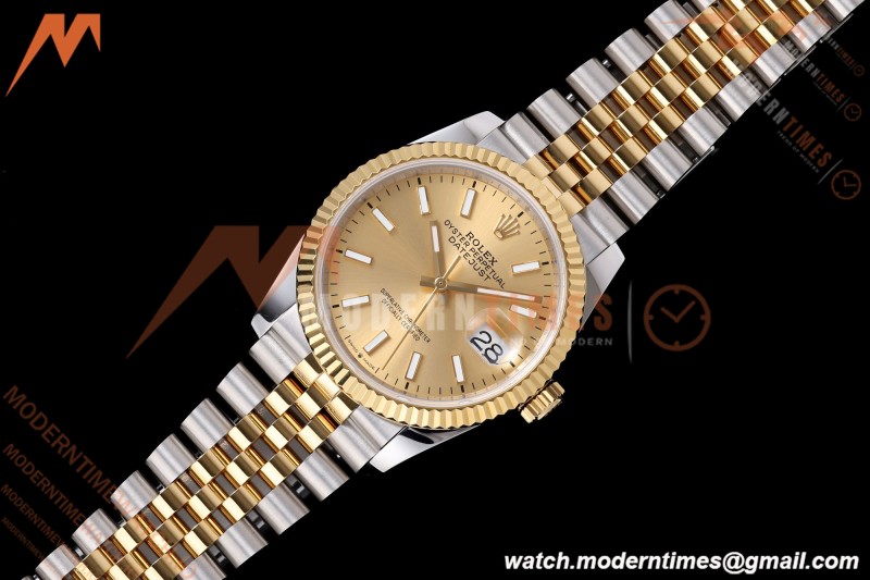 Rolex - Datejust 126233 36mm Jub Flt 904L YG/SS Gold/Stk QF SH3235 | 롤렉스 - 데이저스트 126233 36mm 주빌리 플랫 904L YG/SS 골드/스틱 QF SH3235