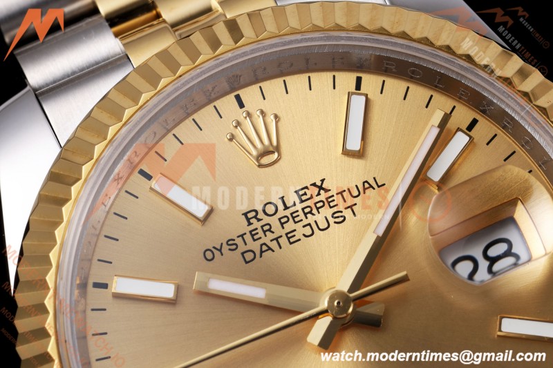 Rolex - Datejust 126233 36mm Jub Flt 904L YG/SS Gold/Stk QF SH3235 | 롤렉스 - 데이저스트 126233 36mm 주빌리 플랫 904L YG/SS 골드/스틱 QF SH3235
