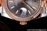 Rolex - Datejust 126231 36mm Jub Flt 904L RG/SS Grey/Stk QF SH3235