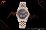 Rolex - Datejust 126231 36mm Jub Flt 904L RG/SS Grey Wimbledon/Roman QF SH3235