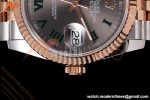 Rolex - Datejust 126231 36mm Jub Flt 904L RG/SS Grey Wimbledon/Roman QF SH3235
