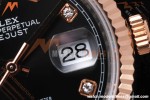 Rolex - Datejust 126231 36mm Jub Flt 904L RG/SS Blk/Dia QF SH3235