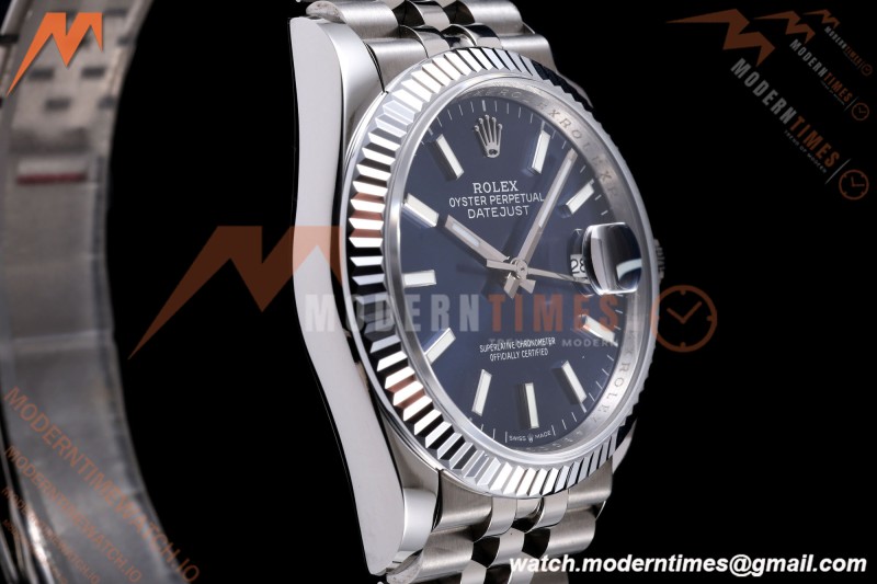 Rolex - Datejust 126234 36mm Jub Flt 904L SS/SS Blu/Stk QF SH3235
