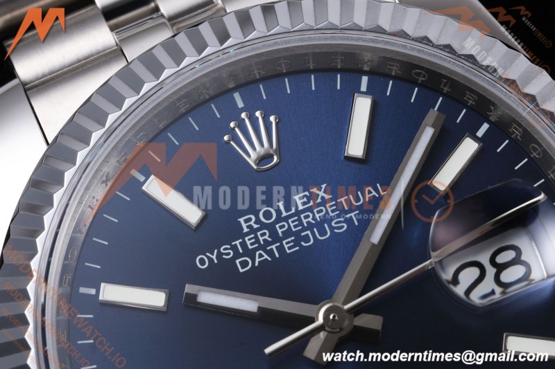 Rolex - Datejust 126234 36mm Jub Flt 904L SS/SS Blu/Stk QF SH3235
