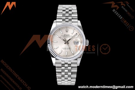 Rolex - Datejust 126234 36mm Jub Flt 904L SS/SS Silv/Stk QF SH3235