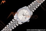 Rolex - Datejust 126234 36mm Jub Flt 904L SS/SS Silv/Stk QF SH3235