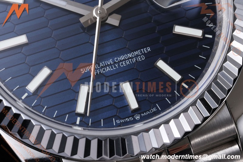 Rolex - Datejust 126234 36mm Jub Flt 904L SS/SS F-Blu/Stk QF SH3235