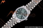 Rolex - Datejust 126234 36mm Jub Flt 904L SS/SS Green/Stk QF SH3235
