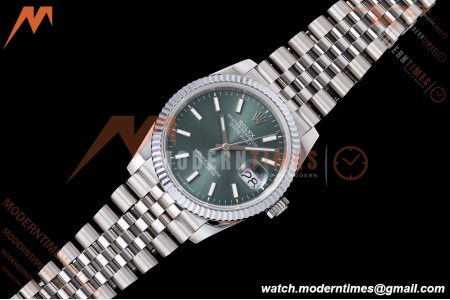 Rolex - Datejust 126234 36mm Jub Flt 904L SS/SS Green/Stk QF SH3235