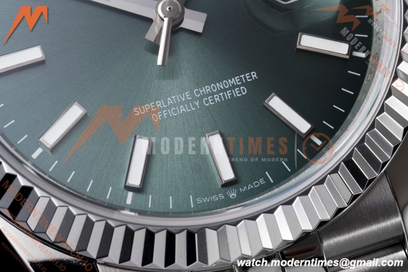 Rolex - Datejust 126234 36mm Jub Flt 904L SS/SS Green/Stk QF SH3235