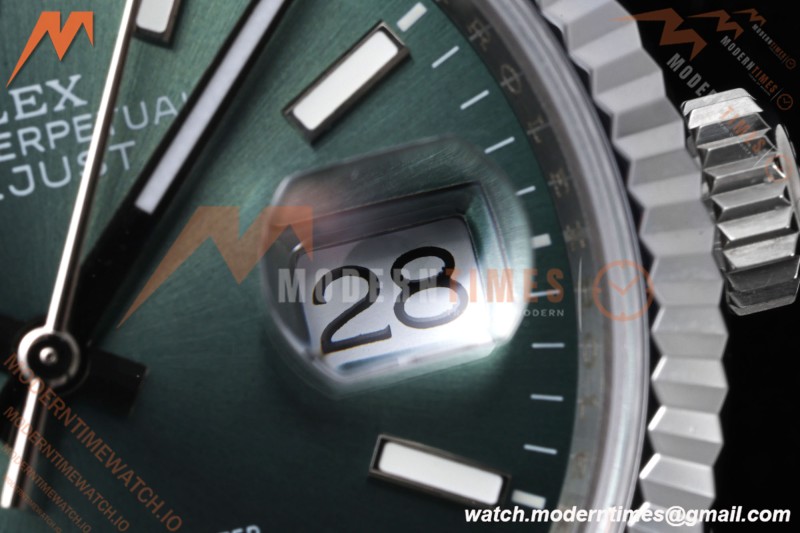 Rolex - Datejust 126234 36mm Jub Flt 904L SS/SS Green/Stk QF SH3235