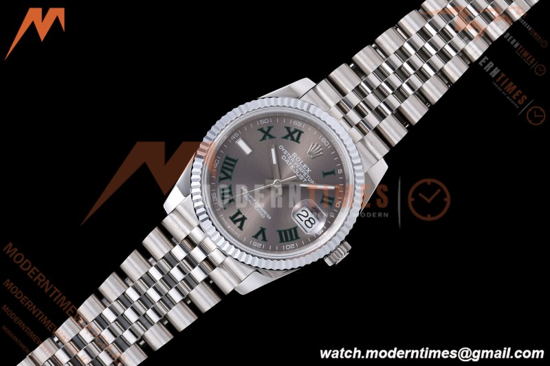 Rolex - Datejust 126234 36mm Wimbledon Jub Flt 904L SS/SS Grey/Rmn QF SH3235 | 롤렉스 - 데이저스트 126234 36mm 윔블던 주빌리 플라이트 904L SS/SS 그레이/로마 숫자 QF SH3235