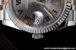 Rolex - Datejust 126234 36mm Wimbledon Jub Flt 904L SS/SS Grey/Rmn QF SH3235 | 롤렉스 - 데이저스트 126234 36mm 윔블던 주빌리 플라이트 904L SS/SS 그레이/로마 숫자 QF SH3235