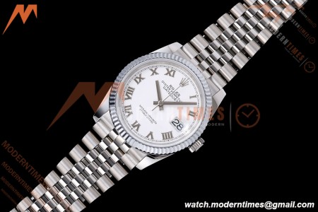 Rolex - Datejust 126234 36mm Jub Flt 904L SS/SS Wht/Rmn QF SH3235