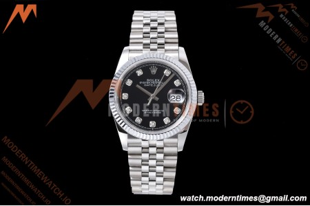 Rolex - Datejust 126234 36mm Jub Flt 904L SS/SS Blk/Dia QF SH3235