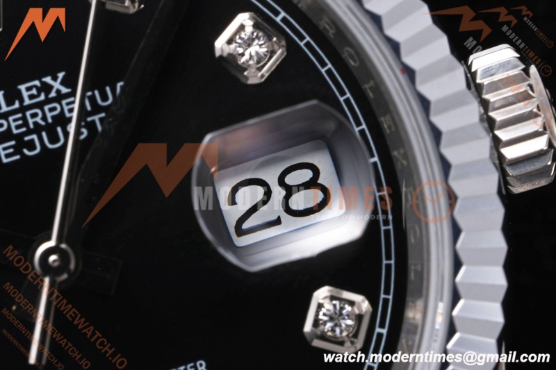 Rolex - Datejust 126234 36mm Jub Flt 904L SS/SS Blk/Dia QF SH3235 | 롤렉스 - 데이저스트 126234 36mm 주빌리 플라이트 904L SS/SS 블랙/다이아몬드 QF SH3235