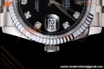 Rolex - Datejust 126234 36mm Jub Flt 904L SS/SS Blk/Dia QF SH3235 | 롤렉스 - 데이저스트 126234 36mm 주빌리 플라이트 904L SS/SS 블랙/다이아몬드 QF SH3235