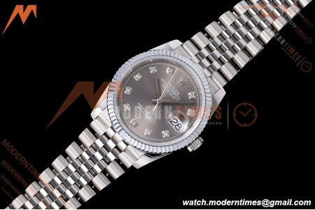 Rolex - Datejust 126234 36mm Jub Flt 904L SS/SS Grey/Dia QF SH3235