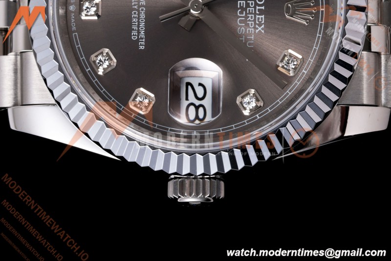 Rolex - Datejust 126234 36mm Jub Flt 904L SS/SS Grey/Dia QF SH3235