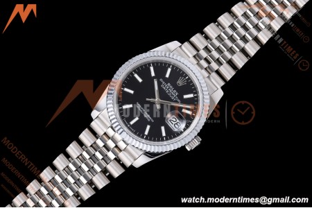 Rolex - Datejust 126234 36mm Jub Flt 904L SS/SS Blk/Stk QF SH3235