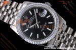 Rolex - Datejust 126234 36mm Jub Flt 904L SS/SS Blk/Stk QF SH3235 | 롤렉스 - 데이저스트 126234 36mm 주빌리 플라이트 904L SS/SS 블랙/스트라이프 QF SH3235