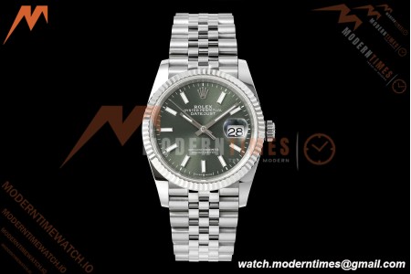 Rolex - Datejust 126234 36mm Jub Flt 904L SS/SS Mint Green ARF DD3235