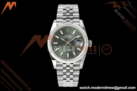 Rolex - Datejust 126234 36mm Jub Flt 904L SS/SS Mint Green ARF DD3235