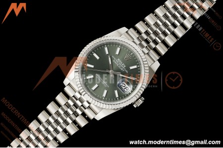 Rolex - Datejust 126234 36mm Jub Flt 904L SS/SS Mint Green ARF DD3235