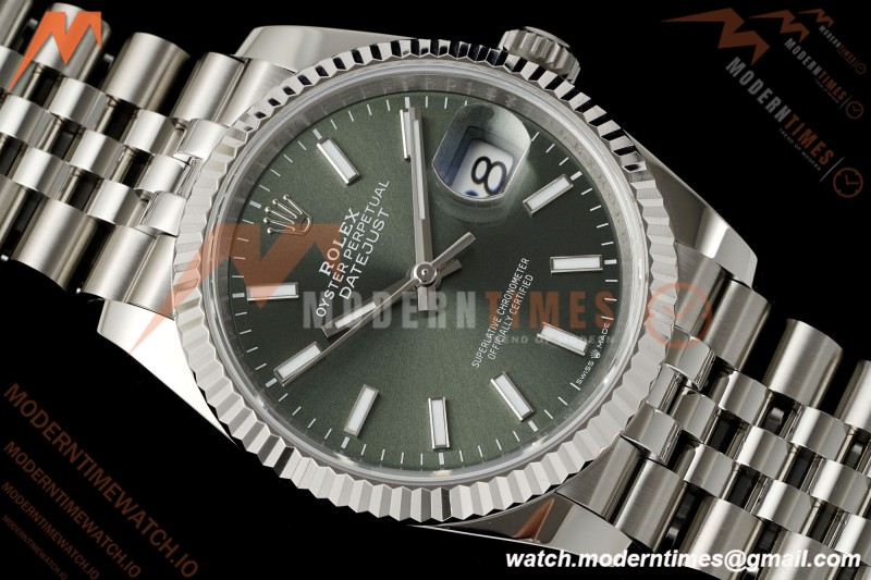 Rolex - Datejust 126234 36mm Jub Flt 904L SS/SS Mint Green ARF DD3235