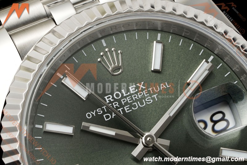 Rolex - Datejust 126234 36mm Jub Flt 904L SS/SS Mint Green ARF DD3235