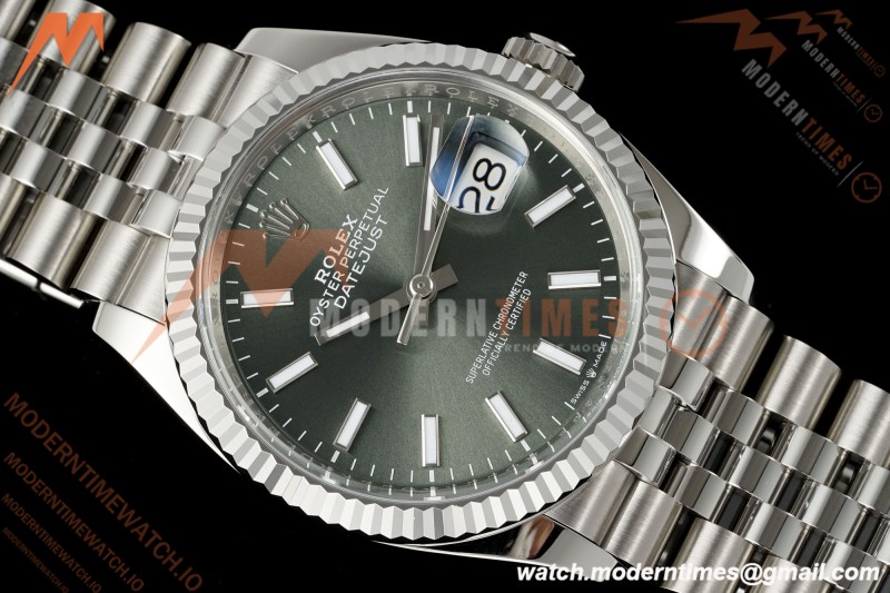 Rolex - Datejust 126234 36mm Jub Flt 904L SS/SS Mint Green VF DD3235 | 롤렉스 - 데이저스트 126234 36mm 주빌리 플라이트 904L SS/SS 민트 그린 VF DD3235