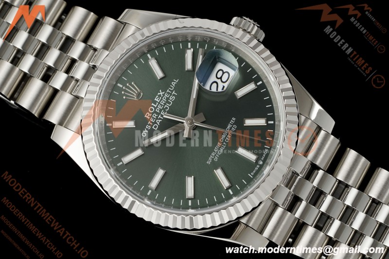 Rolex - Datejust 126234 36mm Jub Flt 904L SS/SS Mint Green VSF V2 VS3235