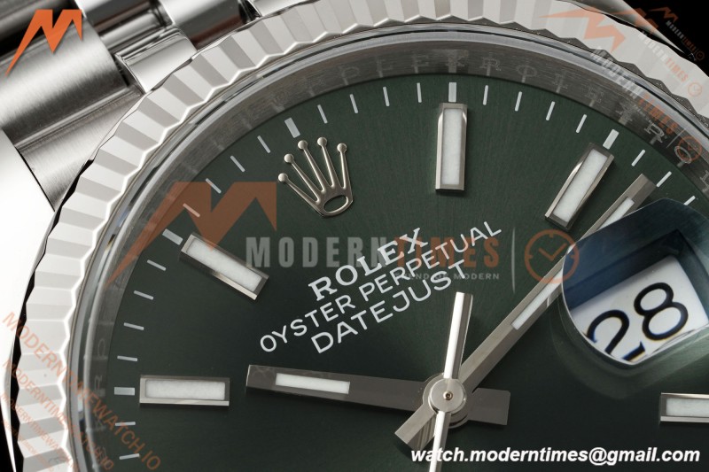 Rolex - Datejust 126234 36mm Jub Flt 904L SS/SS Mint Green VSF V2 VS3235