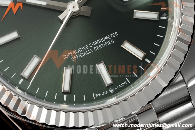 Rolex - Datejust 126234 36mm Jub Flt 904L SS/SS Mint Green VSF V2 VS3235