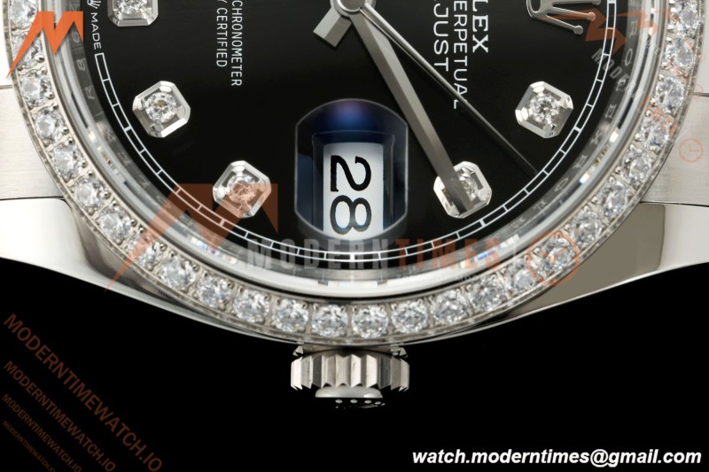 Rolex - Datejust 126284RBR 36mm Oys Dia 904L SS/SS Blk/Dia VSF VS3235