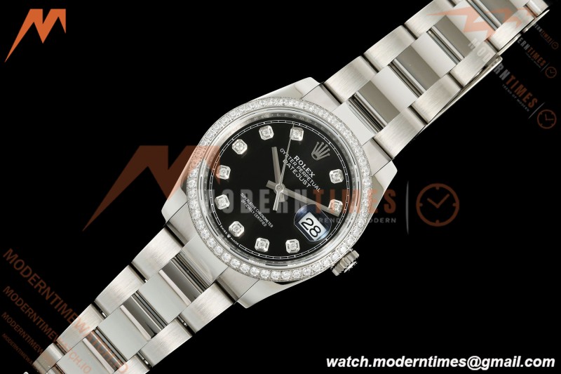 Rolex - Datejust 126284RBR 36mm Oys Dia 904L SS/SS Blk/Dia VSF VS3235