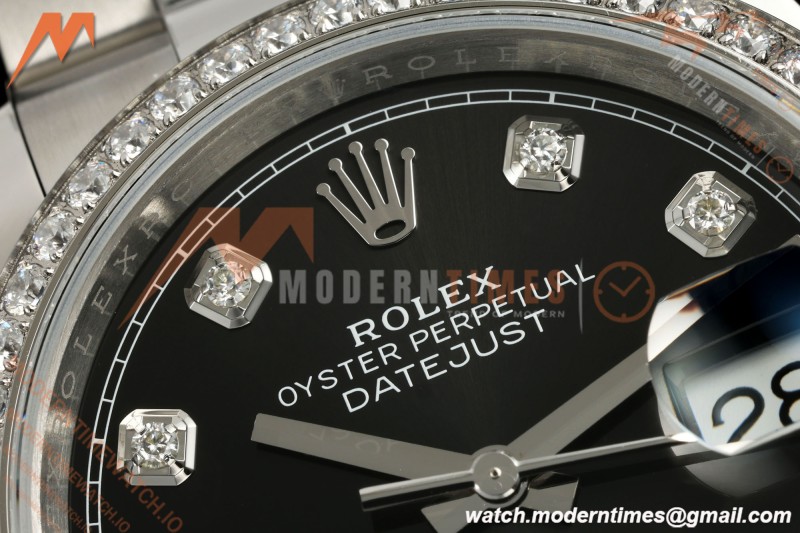 Rolex - Datejust 126284RBR 36mm Oys Dia 904L SS/SS Blk/Dia VSF VS3235