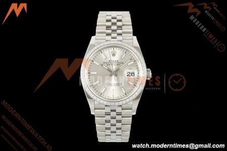 Rolex - Datejust 126284RBR 36mm Jub Dia 904L SS/SS Silv/Dia VSF VS3235